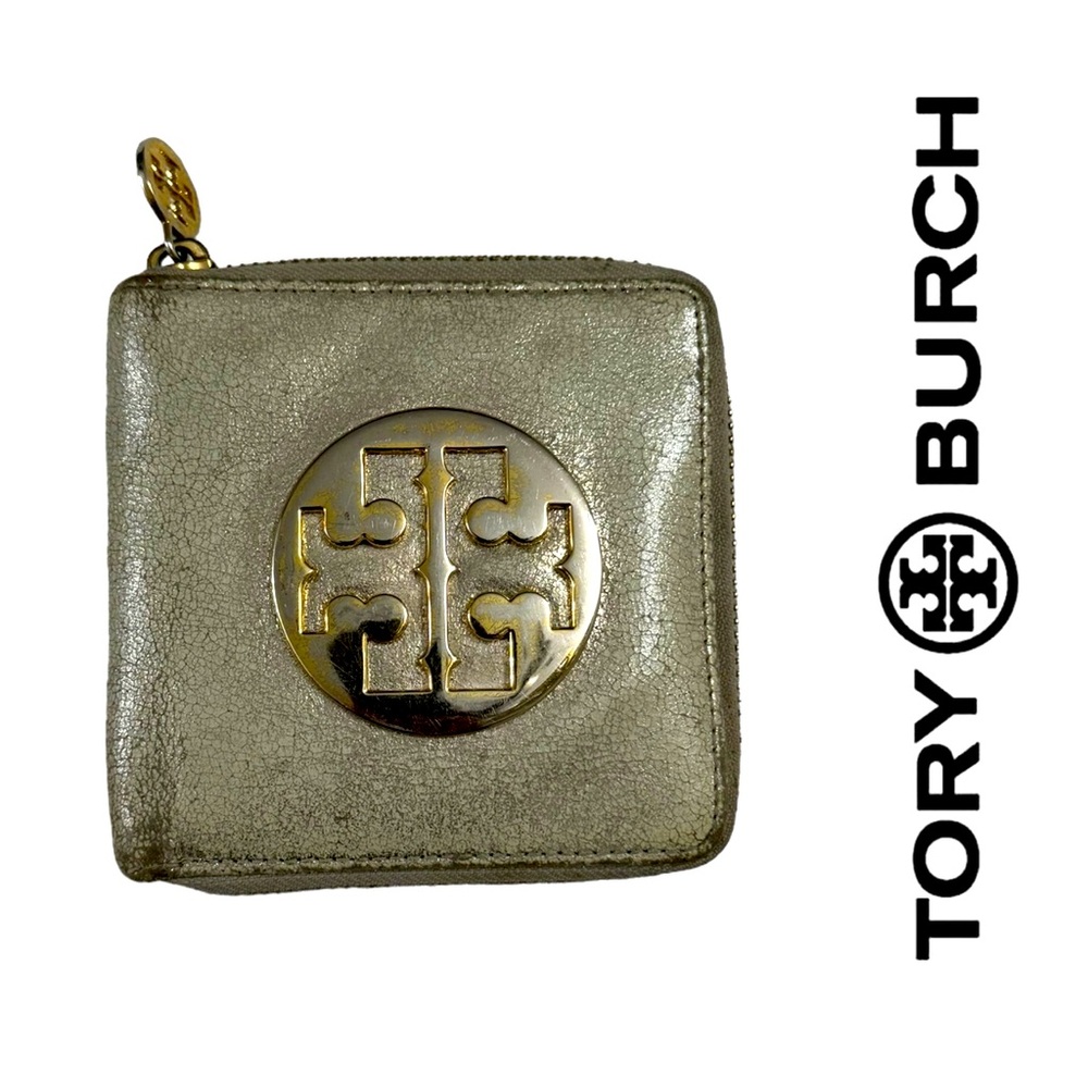 Tory Burch Metalic Square Wallet